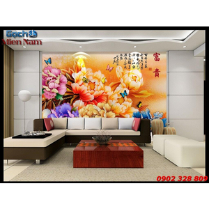 Gạch Tranh Hoa Mẫu Đơn HMD77