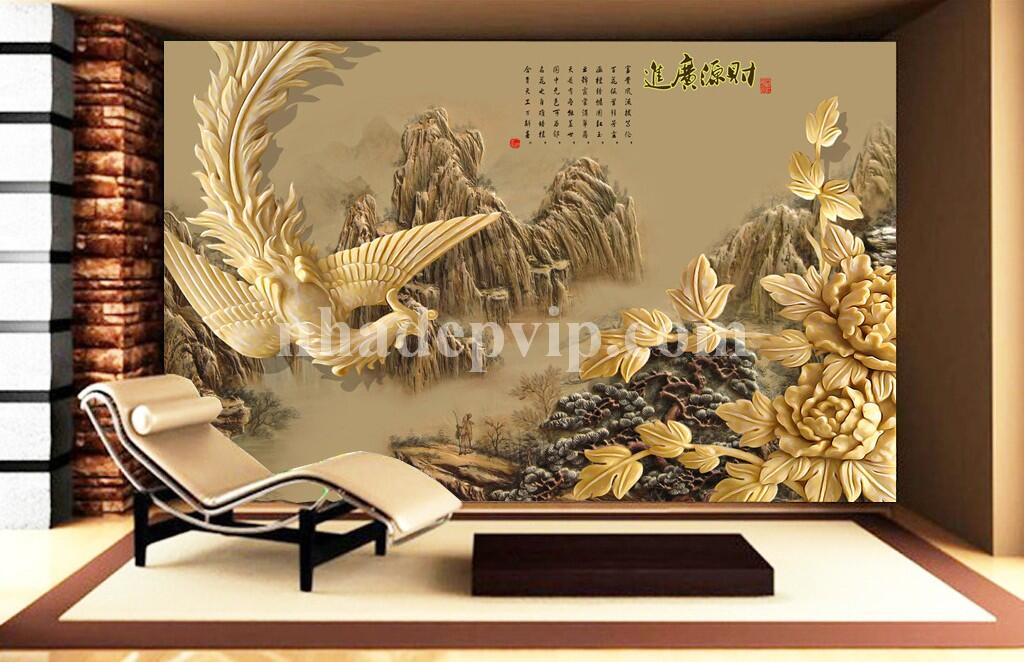 gạch tranh 3d ốp tường