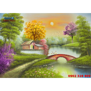 Gạch tranh sơn dầu SD04