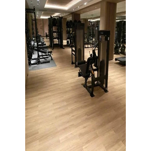 Thảm gạch cao su phòng Gym KT 1mx1m bề mặt vân gỗ phủ thảm EPDM chất lượng cao ML-RUBBER M005