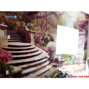 Gạch 3D Thi công khách Long An