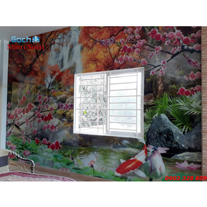 Gạch 3D thi công Khách Vĩnh Long