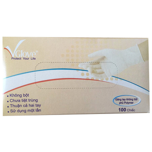 Găng tay không bột phủ Polymer VGlove