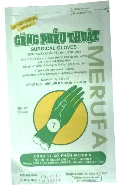 Găng phẫu thuật Merufa