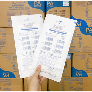 Găng tay cao su phẫu thuật có bột PA