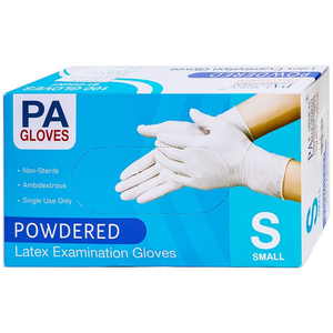 Găng tay cao su y tế latex có bột PA Gloves (Malaysia)