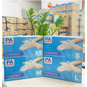 Găng tay cao su y tế latex có bột PA Gloves (Malaysia)