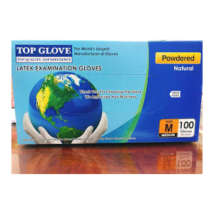 Găng tay cao su y tế latex có bột Top Glove