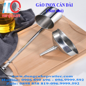Gáo inox cán dài