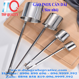 Gáo inox cán dài