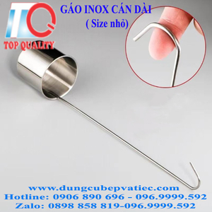 Gáo inox cán dài