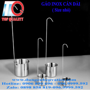 Gáo inox cán dài