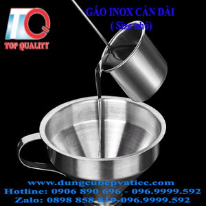 Gáo inox cán dài