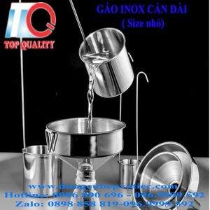 Gáo inox cán dài