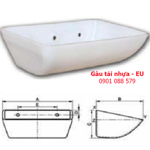 Gầu tải nhựa - gầu múc liệu - EU