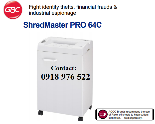 Máy hủy giấy GBC ShredMaster PRO 64C