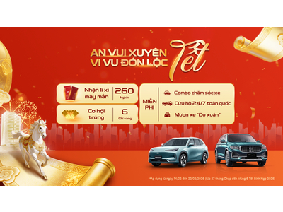 Geely triển khai chương trình “An vui xuyên Tết – Vi vu đón lộc” trên toàn quốc