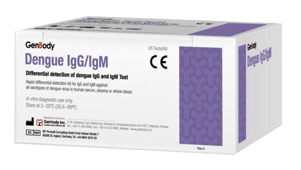 GenBody Dengue IgG/IgM - Test nhanh chuẩn đoán kháng thể Dengue IgG/IgM