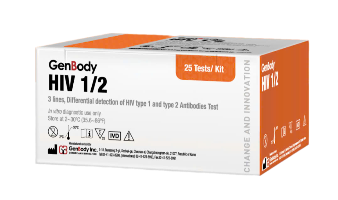 GenBody HIV ½ - Test nhanh chuẩn đoán HIV 1/2