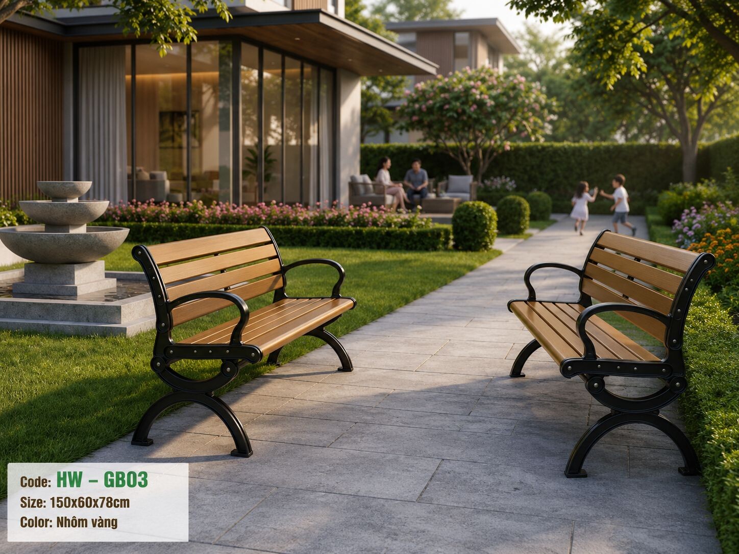 GHẾ DỰA LƯNG NHÔM ĐÚC+ COMPOSITE HW-GB03