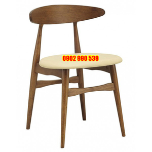 Ghế cafe gỗ đệm ngồi tròn