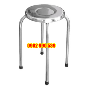 Ghế đẩu inox mặt 30 cm phi 25x1mm
