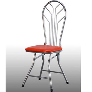 Ghế xếp inox lưng dựa song quạt