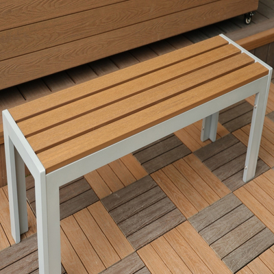 Ghế gỗ nhựa ngoài trời SW-G003 (Ghế băng)