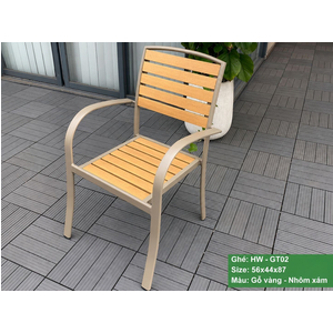 GHẾ GỖ NHỰA NGOÀI TRỜI HW-GV01T