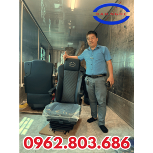 🚛GHẾ HƠI HINO CHO XE 5T TRỞ LÊN - LOGO THÊU - DA XỊN