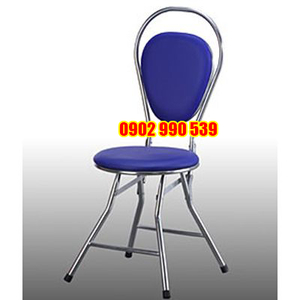 Ghế xếp inox lưng nệm