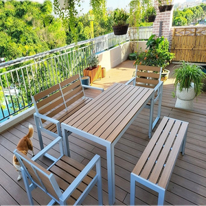 Ghế tựa gỗ nhựa ngoài trời SW-G002