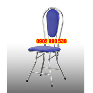 Ghế dựa inox xếp nệm vuông