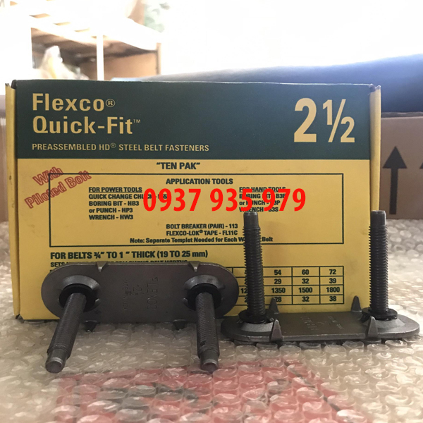 Flexco 20005-2E Fasteners – 1 Box Of 25 Count, For Conveyor Belt Splicing And Repair