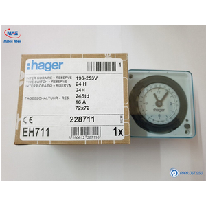 Giá bán công tắc hẹn giờ Timer 24h của Hager EH711 - Giá 580K