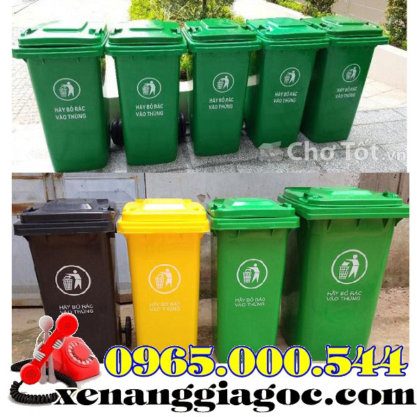 giá thùng rác nhựa 120 lít 240 lít giá rẻ