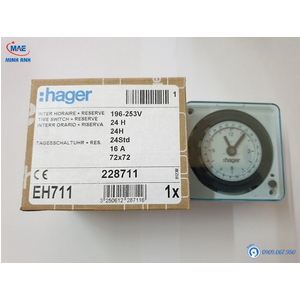 Giá công tắc hẹn giờ Hager EH711 - Timer 24h Hager Giá 580K