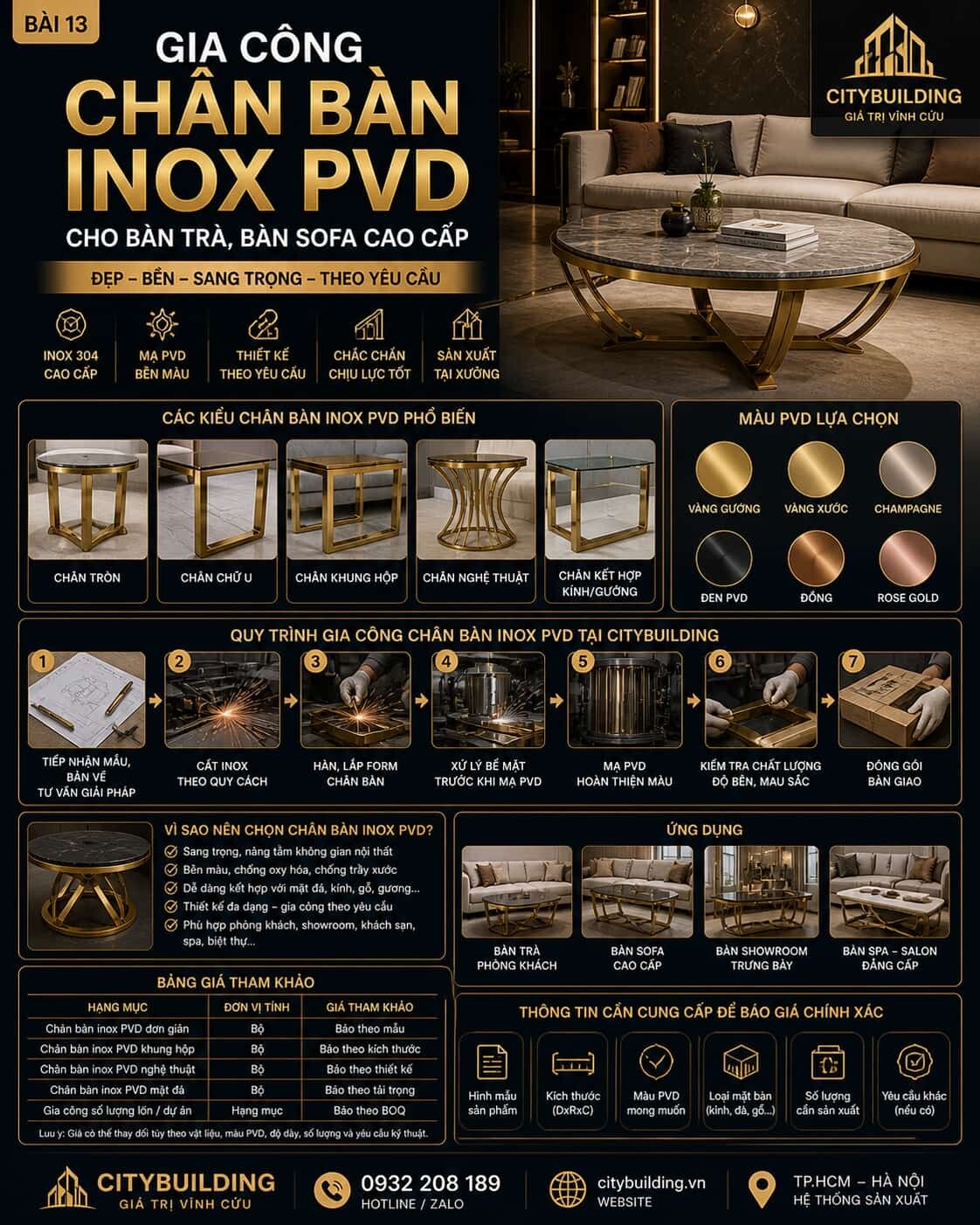 GIA CÔNG VÁCH NGĂN INOX PVD CHO PHÒNG KHÁCH CAO CẤP