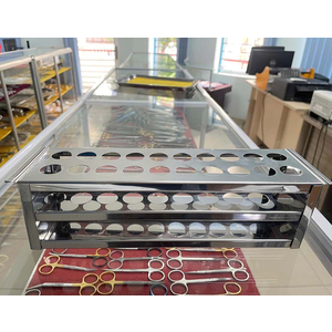 Giá để ống nghiệm inox 20 ống