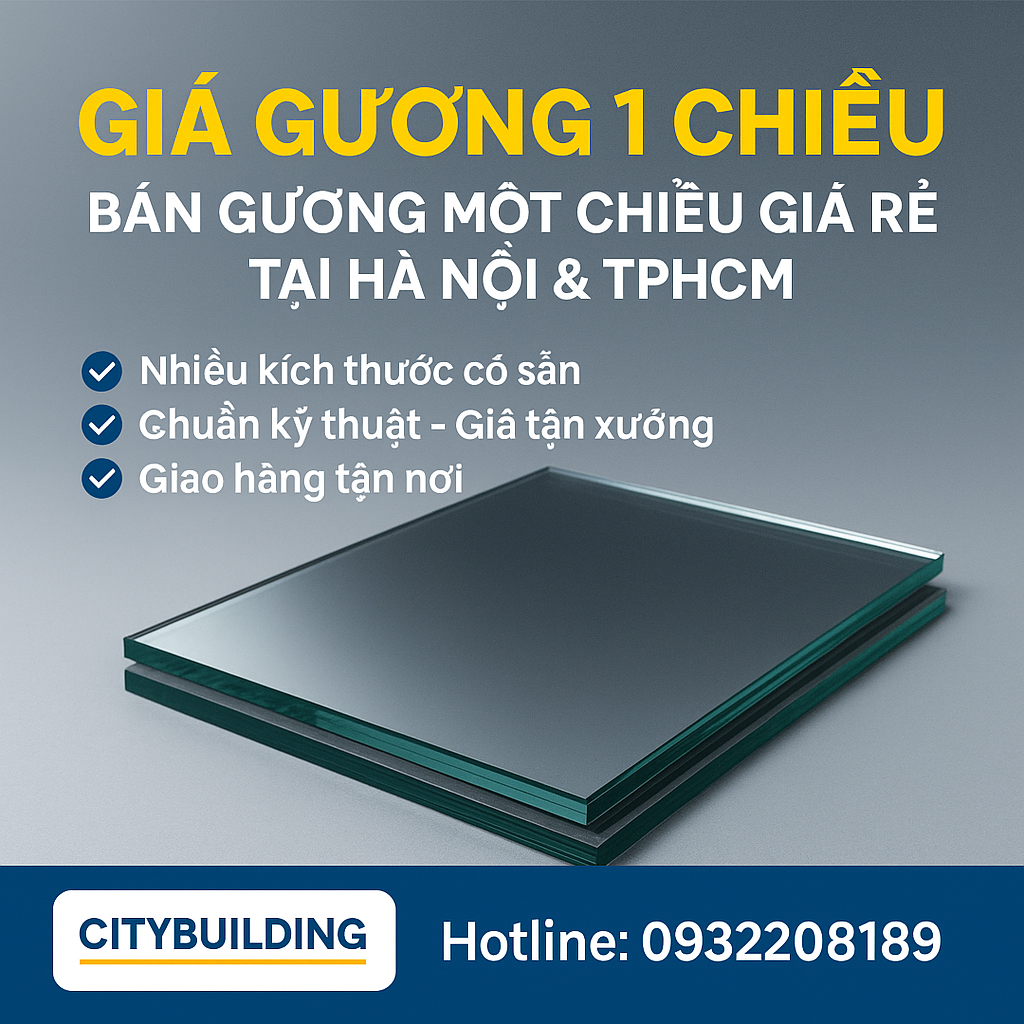 💰 GIÁ GƯƠNG 1 CHIỀU – BÁN GƯƠNG MỘT CHIỀU GIÁ RẺ TẠI HÀ NỘI & TPHCM
