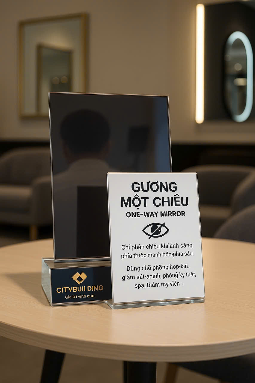 📌 GIÁ GƯƠNG 1 CHIỀU MỚI NHẤT 2025 – BÁO GIÁ THEO M2 & TƯ VẤN LẮP ĐẶT