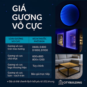 📌 GIÁ GƯƠNG VÔ CỰC MỚI NHẤT 2025 – SẢN XUẤT THEO YÊU CẦU | CITYBUILDING