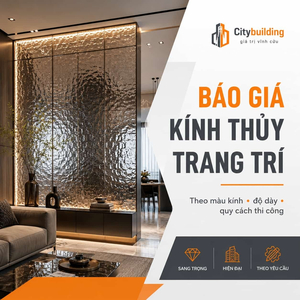 BÁO GIÁ KÍNH THỦY TRANG TRÍ – THEO MÀU KÍNH, ĐỘ DÀY VÀ QUY CÁCH THI CÔNG