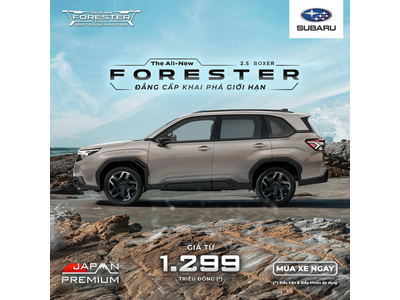 GIÁ LĂN BÁNH 2 PHIÊN BẢN SUBARU FORESTER MODEL 2026 NHẬP KHẨU NGUYÊN CHIẾC TẠI NHẬT BẢN