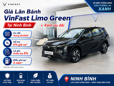 VinFast Limo Green Ninh Bình 09/2026: Giá Lăn Bánh & Ưu Đãi