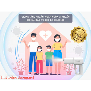 Máy phun, xịt khử khuẩn 99.8% tích hợp tia UV K5, cầm tay tích hợp pin sạc