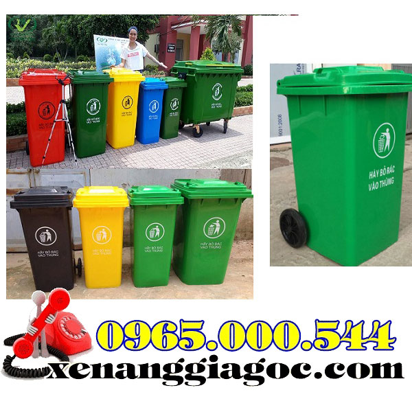 giá thùng rác nhựa 120 lít 240 lít tại Hà Nội