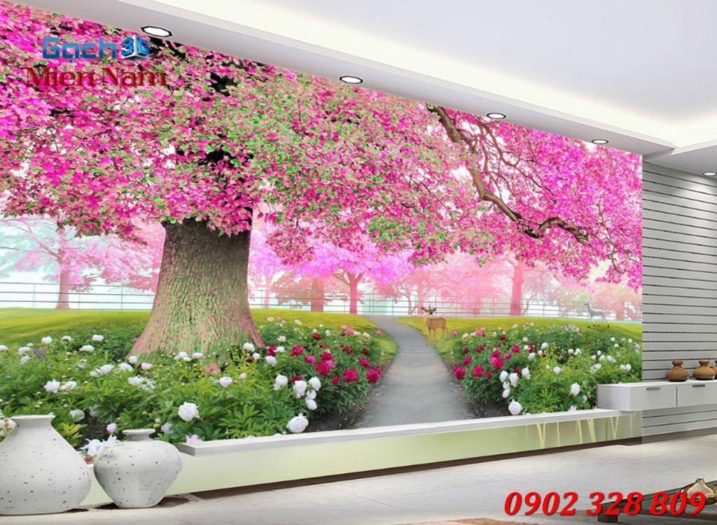 Giá tranh gạch ốp tường phụ thuộc vào kích thước