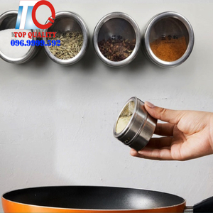 Lọ Gia Vị Có Gắn Đế Bằng Nam Châm