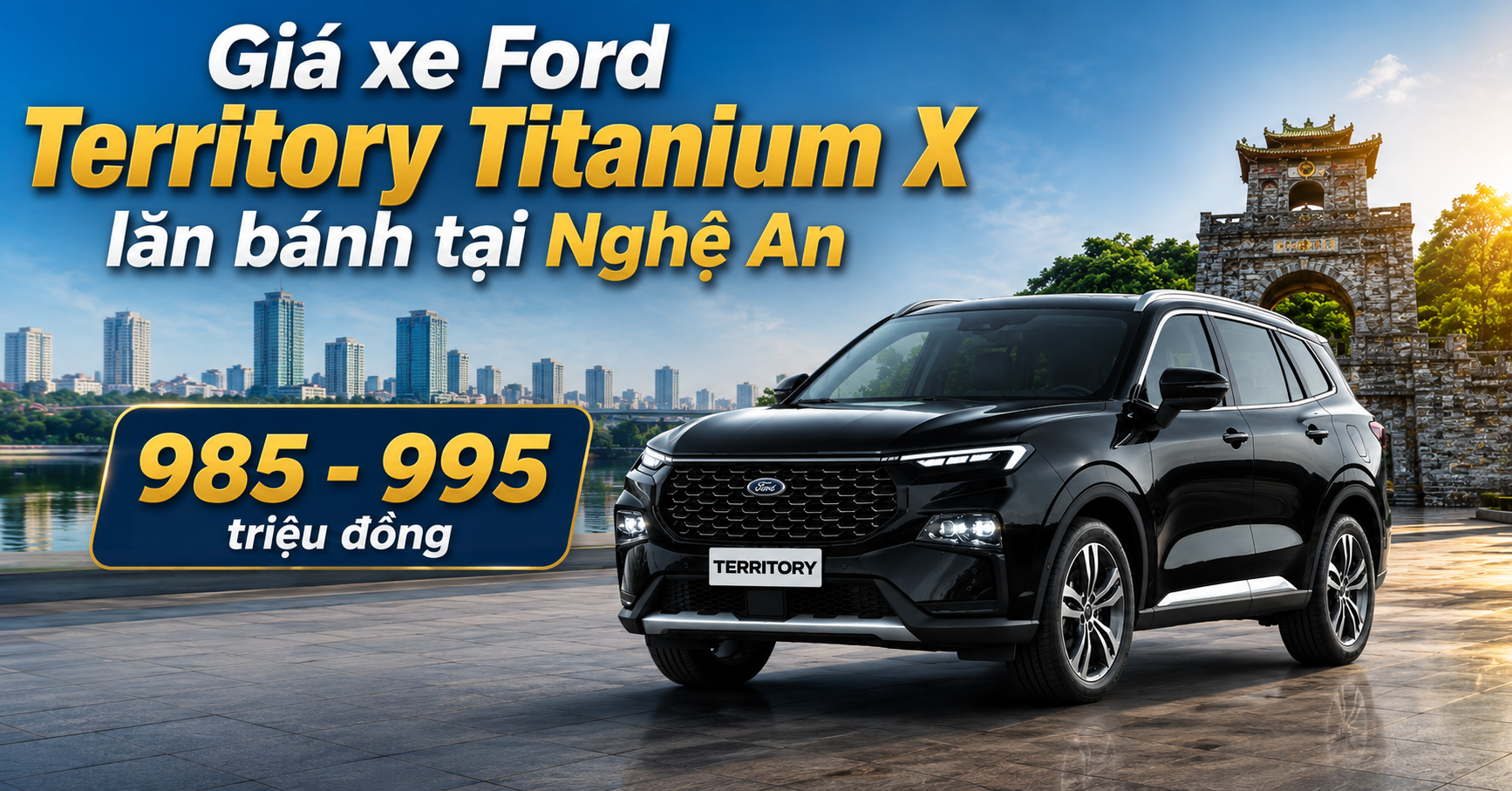 Giá xe Ford Territory Titanium X lăn bánh tại Nghệ An mới nhất 2026: Có đáng mua trong phân khúc SUV hạng C